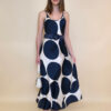 Haljina 40 Marrakesh - saten print lopte - navy
