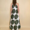 Haljina 40 Marrakesh - saten print lopte - brown