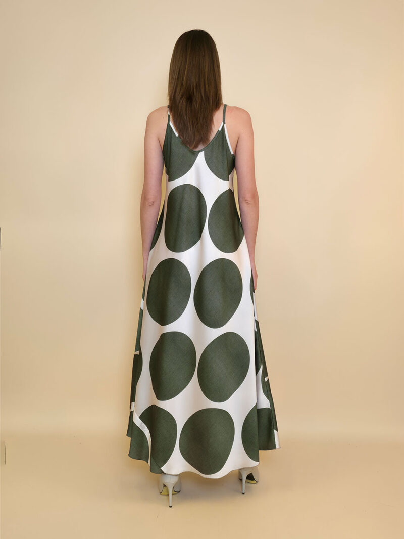 Haljina 40 Marrakesh - saten print lopte - brown
