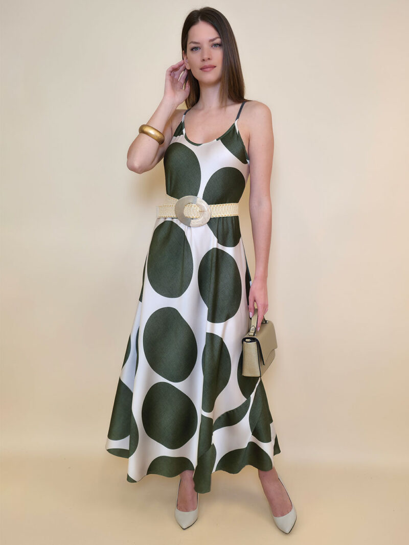 Haljina 40 Marrakesh - saten print lopte - brown