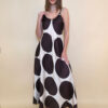 Haljina 40 Marrakesh - saten print lopte - brown