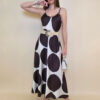 Haljina 40 Marrakesh - saten print lopte - brown