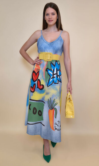 Haljina 38 Guadalupe - jeans print - Carrot