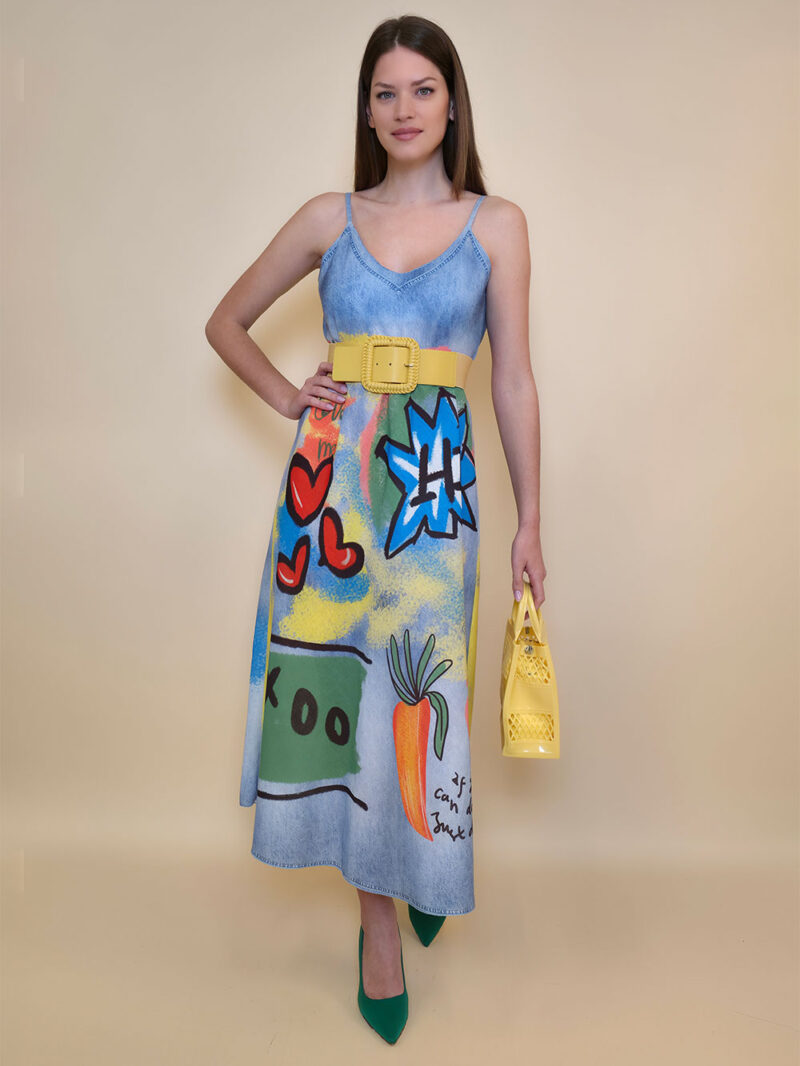 Haljina 38 Guadalupe - jeans print - Carrot