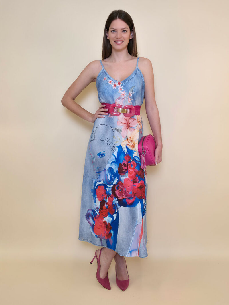 Haljina 38 Guadalupe - jeans print - Girl/Lillies&Roses