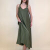 Haljina 44 Val Verde - viscose UN zlatne kopče - military