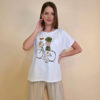 Majica 28 Noroo - cotton white - Girl with Bike military