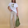 Majica 28 Noroo - cotton white - Girl with Bike military