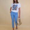 Majica 28 Noroo - cotton white - Doggy sky blue
