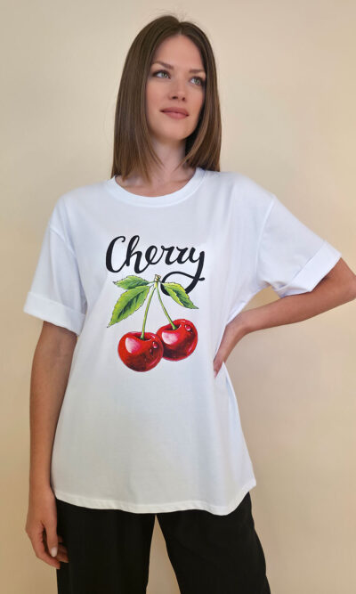 T-shirt 24 Bumble Bee - cotton UN - Cherry