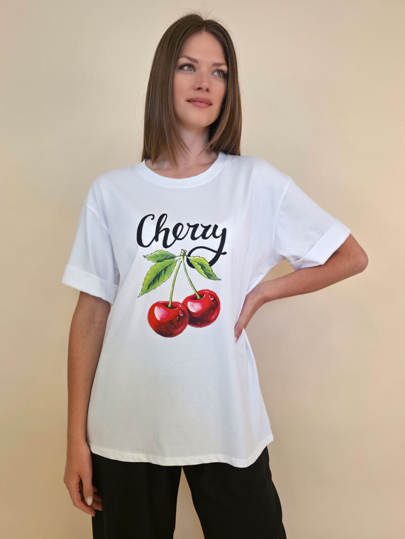 T-shirt 24 Bumble Bee - cotton UN - Cherry