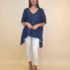 Tunika 40 Bluff - viscose jeans UN - d.navy
