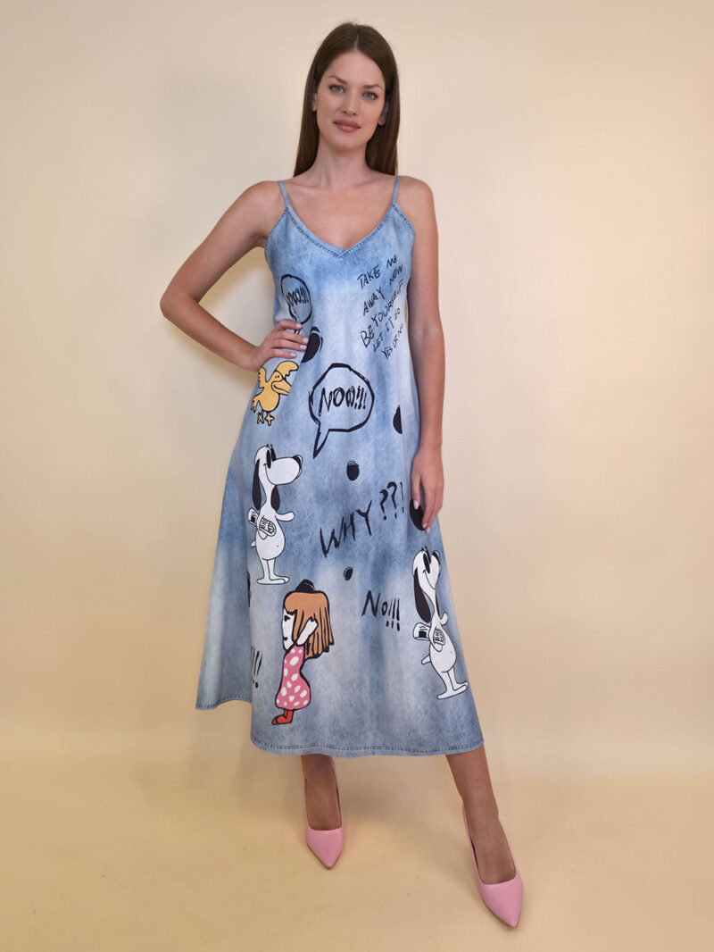 Haljina 38 Guadalupe - jeans print - Snoopy 2025