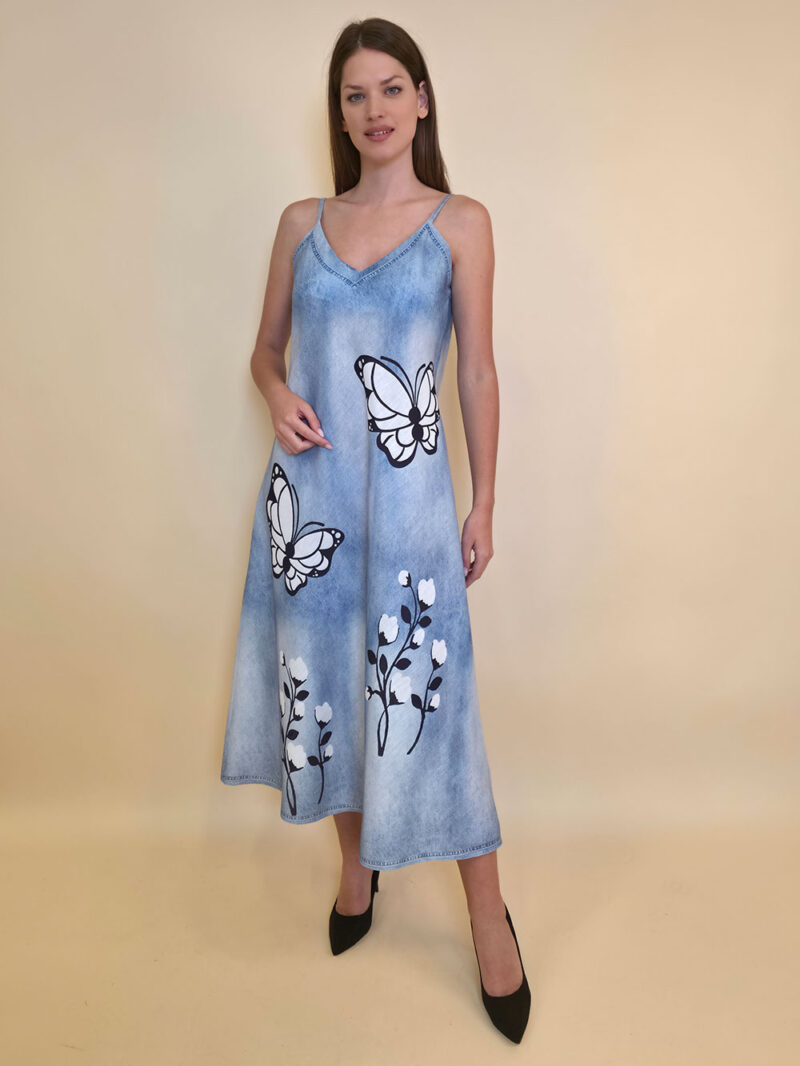 Haljina 38 Guadalupe - jeans print - C/B Leptirice