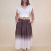 Suknja+remen 48 Albany - jeans look - brown