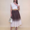 Suknja+remen 48 Albany - jeans look - brown