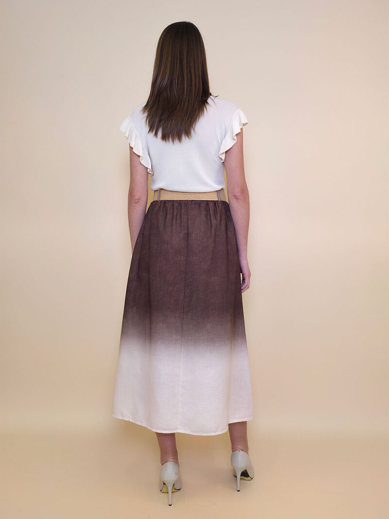 Suknja+remen 48 Albany - brown - Slika 2