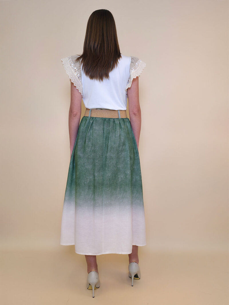 Suknja+remen 48 Albany - green - Slika 3