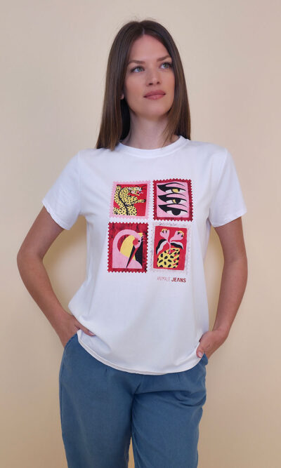 T-shirt 24 Bumble Bee - cotton UN -  Animal Stamps