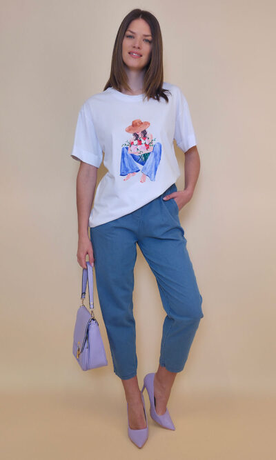 T-shirt 24 Bumble Bee - cotton UN - Barefoot in Jeans