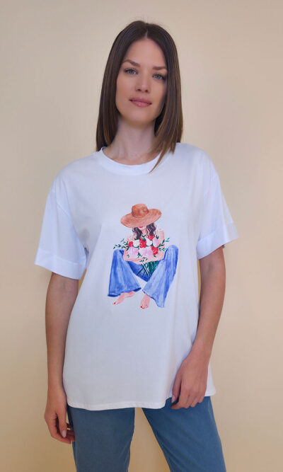 T-shirt 24 Bumble Bee - cotton UN - Barefoot in Jeans