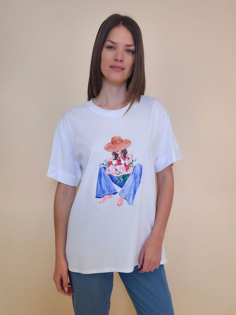 T-shirt 24 Bumble Bee - cotton UN - Barefoot in Jeans