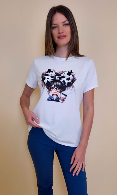 T-shirt 24 Bumble Bee - cotton UN - Big Hair Girl