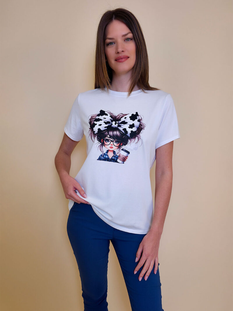 T-shirt 24 Bumble Bee - cotton UN - Big Hair Girl
