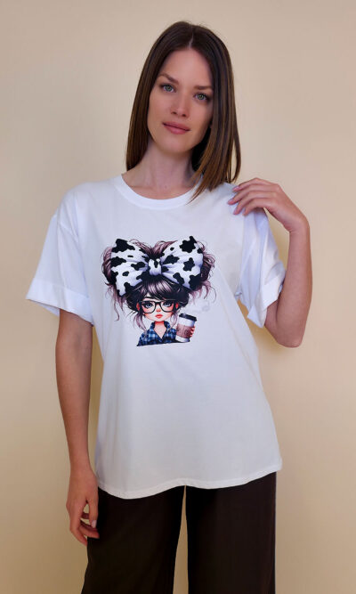 T-shirt 24 Bumble Bee - cotton UN - Big Hair Girl