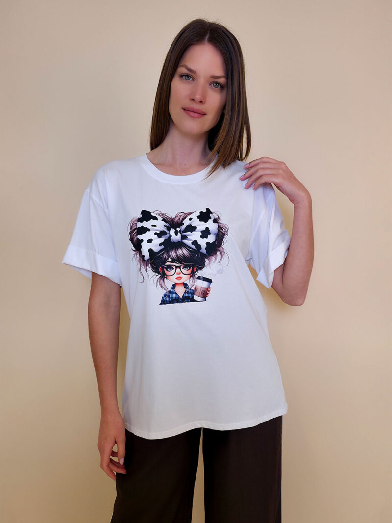 T-shirt 24 Bumble Bee - cotton UN - Big Hair Girl