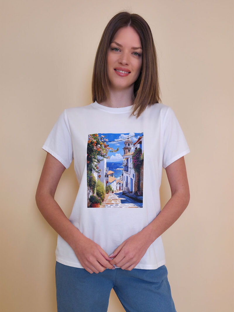 T-shirt 24 Bumble Bee - cotton UN - Coastline town