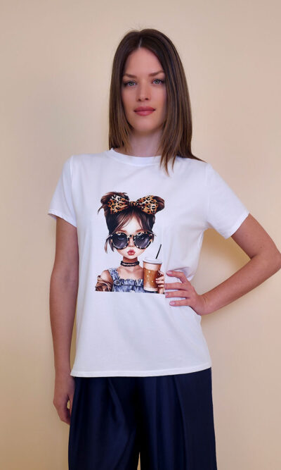 T-shirt 24 Bumble Bee - cotton UN - Cute Coffee