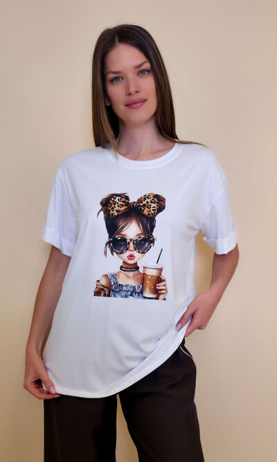 T-shirt 24 Bumble Bee - cotton UN - Cute Coffee