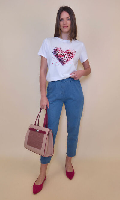T-shirt 24 Bumble Bee - cotton UN - Floral Heart