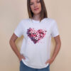 T-shirt 24 Bumble Bee - cotton UN - Floral Heart