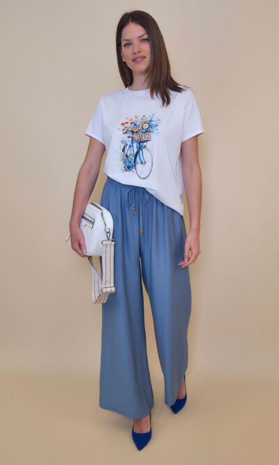T-shirt 24 Bumble Bee - cotton UN - Flowers Basket/Bike