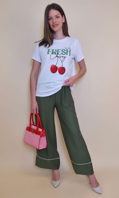 T-shirt 24 Bumble Bee - cotton UN - Fresh Cherry