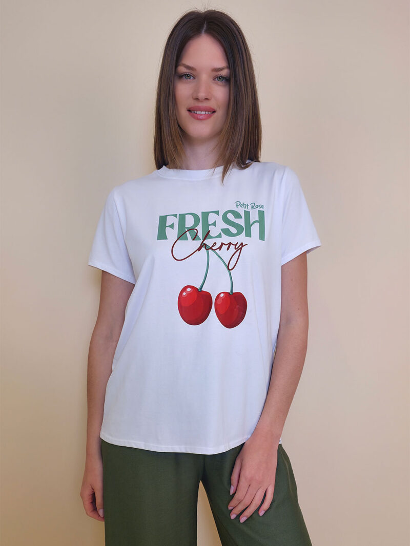 T-shirt 24 Bumble Bee - cotton UN - Fresh Cherry