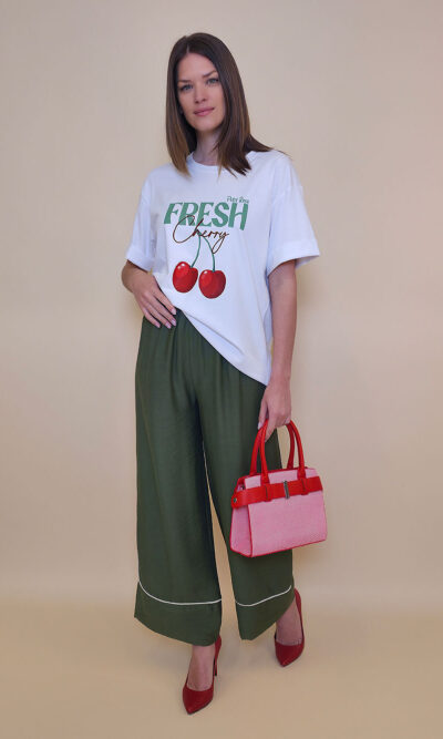 T-shirt 24 Bumble Bee - cotton UN - Fresh Cherry