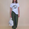 T-shirt 24 Bumble Bee - cotton UN - Green Flowers