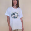 T-shirt 24 Bumble Bee - cotton UN - Green Flowers