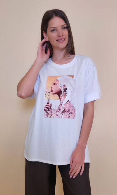 T-shirt 24 Bumble Bee - cotton UN - Ivory Hair