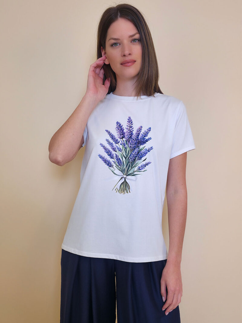 T-shirt 24 Bumble Bee - cotton UN - Lavanda
