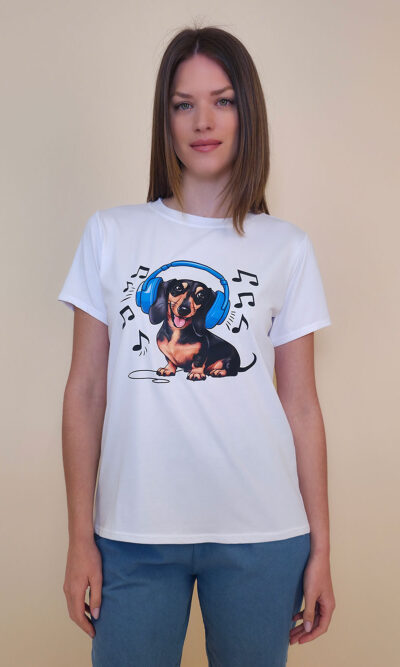 T-shirt 24 Bumble Bee - cotton UN -  Musical Dog
