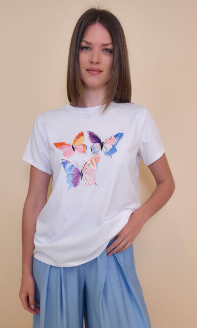 T-shirt 24 Bumble Bee - cotton UN - Pastel Butterflies
