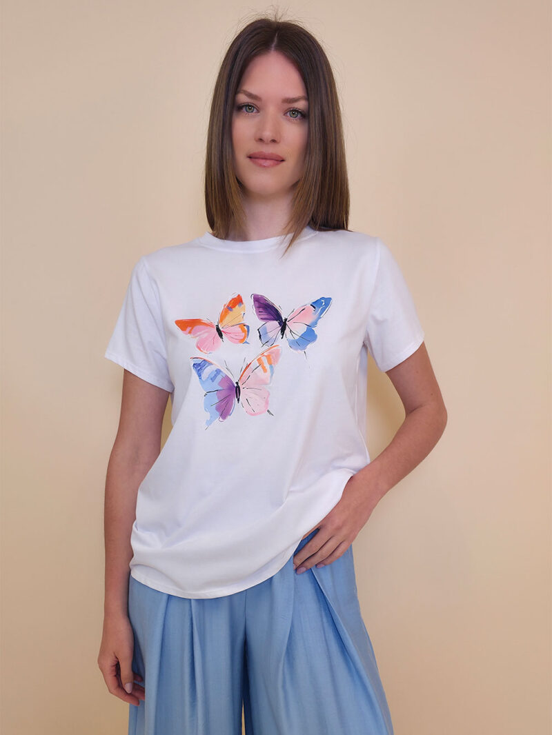 T-shirt 24 Bumble Bee - cotton UN - Pastel Butterflies