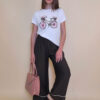 T-shirt 24 Bumble Bee - cotton UN - Pink Flowers Bike