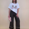 T-shirt 24 Bumble Bee - cotton UN - Pink Flowers Bike