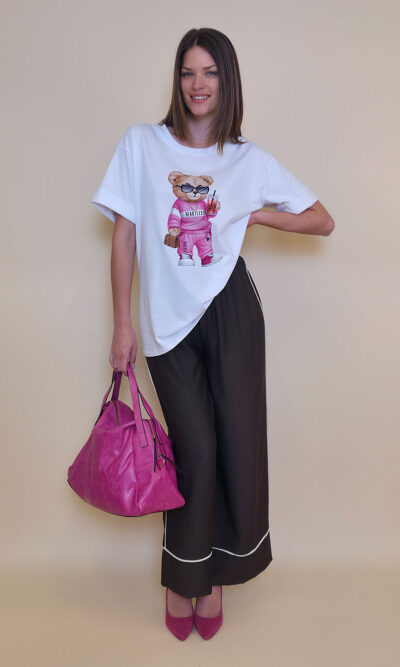 T-shirt 24 Bumble Bee - cotton UN - Pink Teddy
