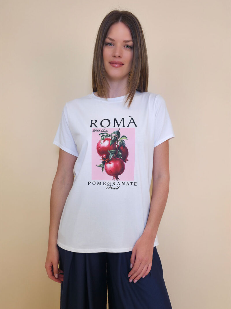 T-shirt 24 Bumble Bee - cotton UN - Roma Pomegranate